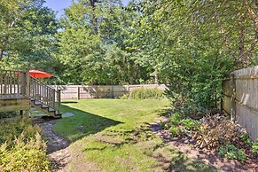 Classy Getaway w/ Deck & Yard < 1 Mi to Beach