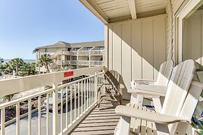 Ocean-view Balcony: Beachfront Hilton Head Condo