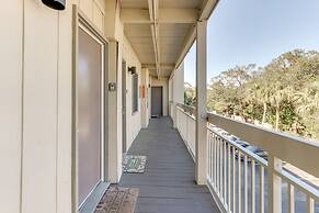 Ocean-view Balcony: Beachfront Hilton Head Condo