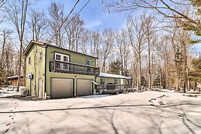 Hot Tub & Fire Pit: Modern Pocono Mountain Home