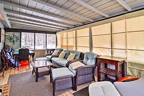 Hot Tub & Fire Pit: Modern Pocono Mountain Home