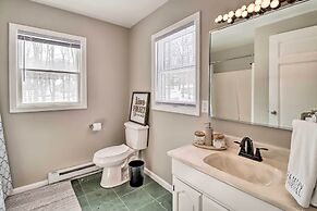 Hot Tub & Fire Pit: Modern Pocono Mountain Home