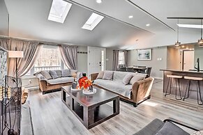 Hot Tub & Fire Pit: Modern Pocono Mountain Home