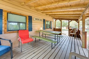 'cabana Luna' Cabin w/ Deck, Swing & Fire Pit!