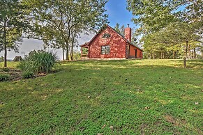 Hillside Cabin on 43 Acres w/ Private Lake & View!