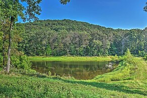 Hillside Cabin on 43 Acres w/ Private Lake & View!