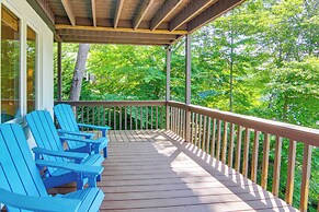 2-story Deck: Waterfront Lake Lure Home!