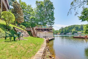2-story Deck: Waterfront Lake Lure Home!