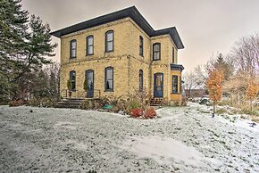 Historic Michigan Farmhouse w/ Grill & Fire Pit!