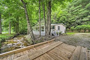 Tranquil Creekfront Bryson City Home w/ Grill!
