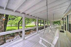Tranquil Creekfront Bryson City Home w/ Grill!