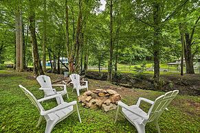 Tranquil Creekfront Bryson City Home w/ Grill!