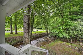 Tranquil Creekfront Bryson City Home w/ Grill!