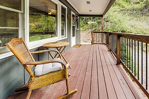 Deck + Fire Pit: Riverfront Sylva Getaway!