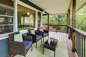 Deck + Fire Pit: Riverfront Sylva Getaway!
