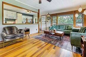 Deck + Fire Pit: Riverfront Sylva Getaway!
