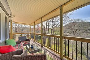 Deck + Fire Pit: Riverfront Sylva Getaway!