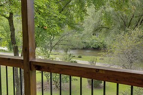 Deck + Fire Pit: Riverfront Sylva Getaway!