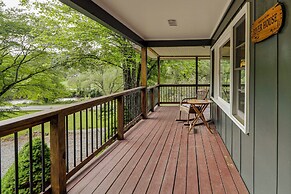 Deck + Fire Pit: Riverfront Sylva Getaway!