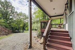 Deck + Fire Pit: Riverfront Sylva Getaway!