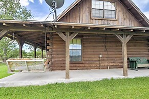 On Farm: Rustic Carmine Log Cabin w/ Porch!