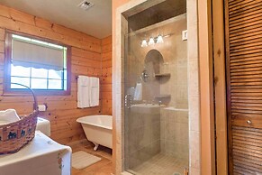 On Farm: Rustic Carmine Log Cabin w/ Porch!