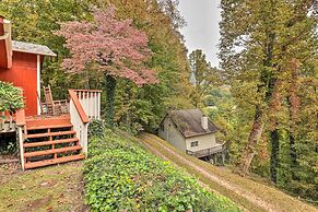 Rustic Red Cabin w/ Deck in Maggie Valley Club!