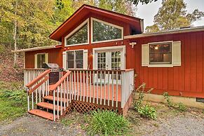 Rustic Red Cabin w/ Deck in Maggie Valley Club!