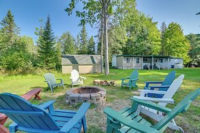 Houghton Lake Area Home w/ Fire Pit & Yard!