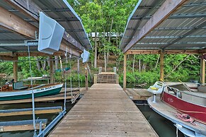 Rustic-chic Riverfront Home w/ Dock, Deck & Canoes