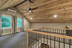 Rustic-chic Riverfront Home w/ Dock, Deck & Canoes