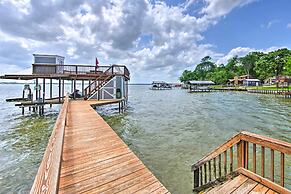 Private Dock & Boat House: Lakefront Mabank Home