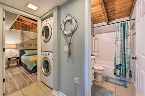 Updated Oak Island Getaway Near Fishing Dock!