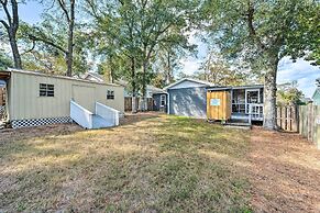 Updated Oak Island Getaway Near Fishing Dock!