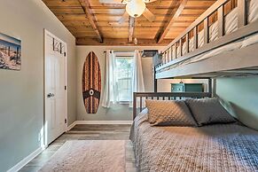 Updated Oak Island Getaway Near Fishing Dock!