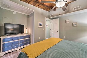 Updated Oak Island Getaway Near Fishing Dock!