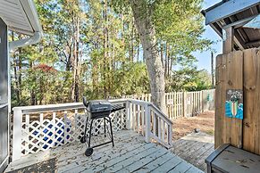 Updated Oak Island Getaway Near Fishing Dock!