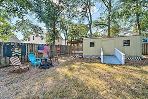 Updated Oak Island Getaway Near Fishing Dock!