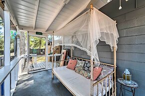 Updated Oak Island Getaway Near Fishing Dock!