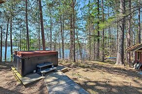 Quiet Waterfront Cabin w/ Dock, Game Room, Hot Tub