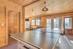 Quiet Waterfront Cabin w/ Dock, Game Room, Hot Tub