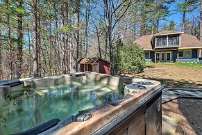 Quiet Waterfront Cabin w/ Dock, Game Room, Hot Tub