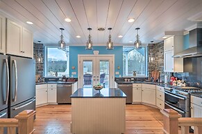 Dock, Game Room: Lakefront Villa in Saylorsburg!