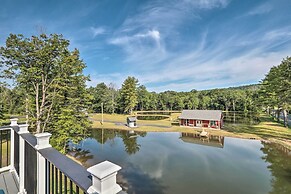 Dock, Game Room: Lakefront Villa in Saylorsburg!