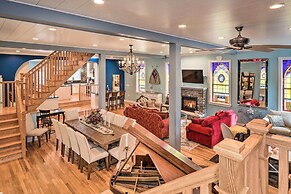 Dock, Game Room: Lakefront Villa in Saylorsburg!