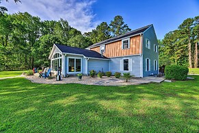 Bayfront Blounts Creek Home: Private Beach + Dock!