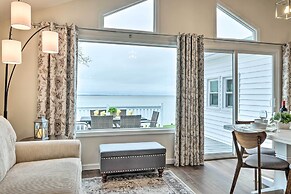 Waterfront Cottage w/ Private Beach + Deck!