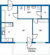 2ndhomes Stylish 1BR Apt w Sauna&Balcony