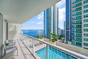 Pool view from Exclusive Brickell Condo