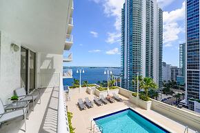 Pool view from Exclusive Brickell Condo